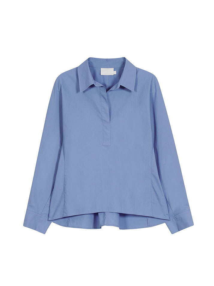 DOLMAN SLEEVE SHIRT BLUE