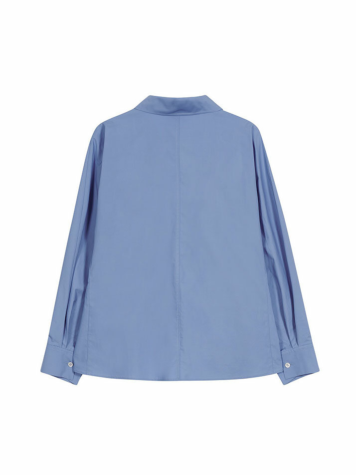 DOLMAN SLEEVE SHIRT BLUE