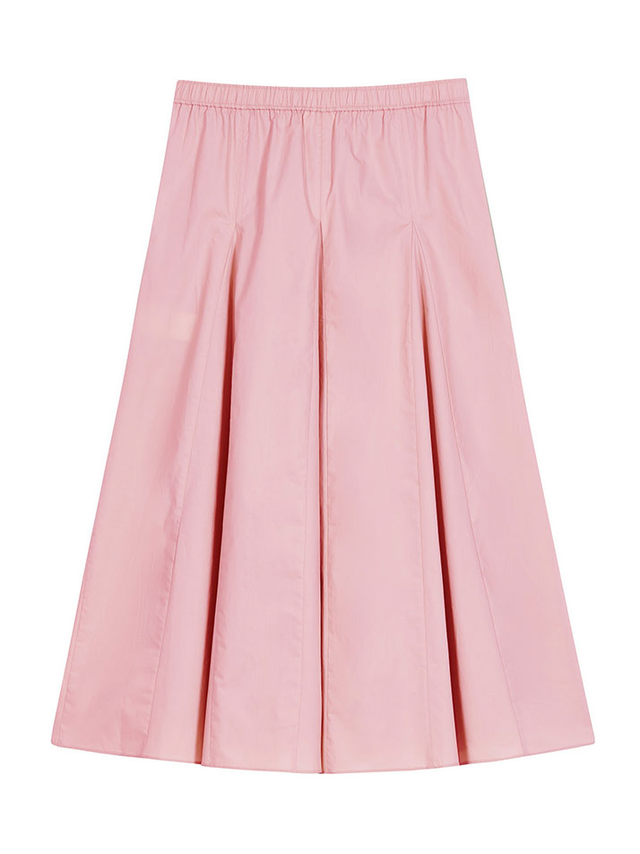 GODET SKIRT PINK