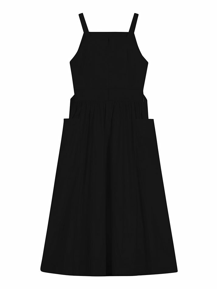 APRON DRESS BLACK