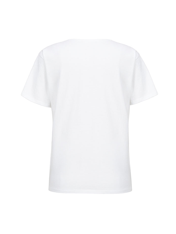 ROUND NECK T SHIRT WHITE