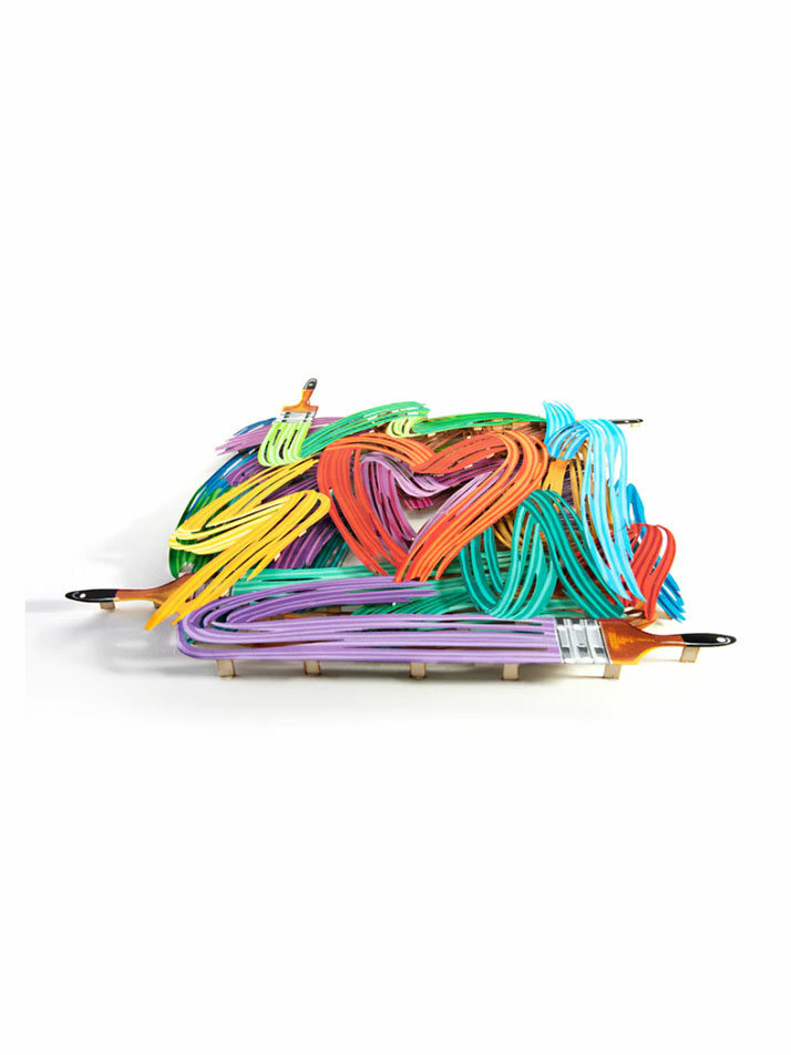 Graffiti Heartist - Hand painted Paper Cut, 데이비드 걸스타인 (David Gerstein)