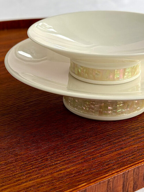 자개장식 백자 시리즈 (소+중), 조혜령작가 Jo Hye Ryoung