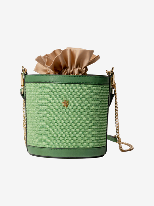 RAFFIA BAG GREEN