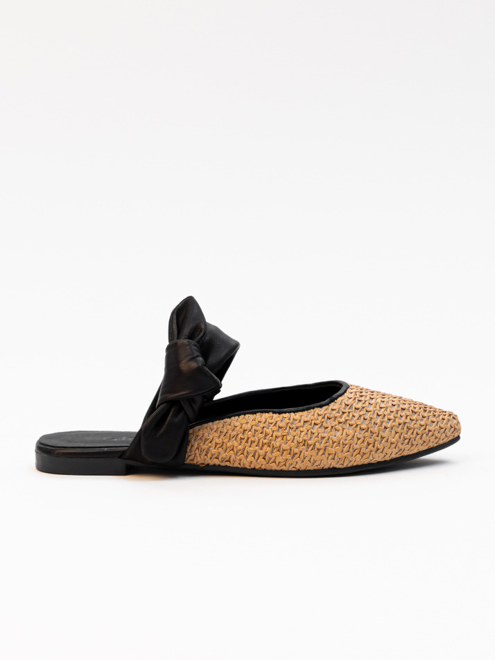 RIBBON SANDAL BLACK