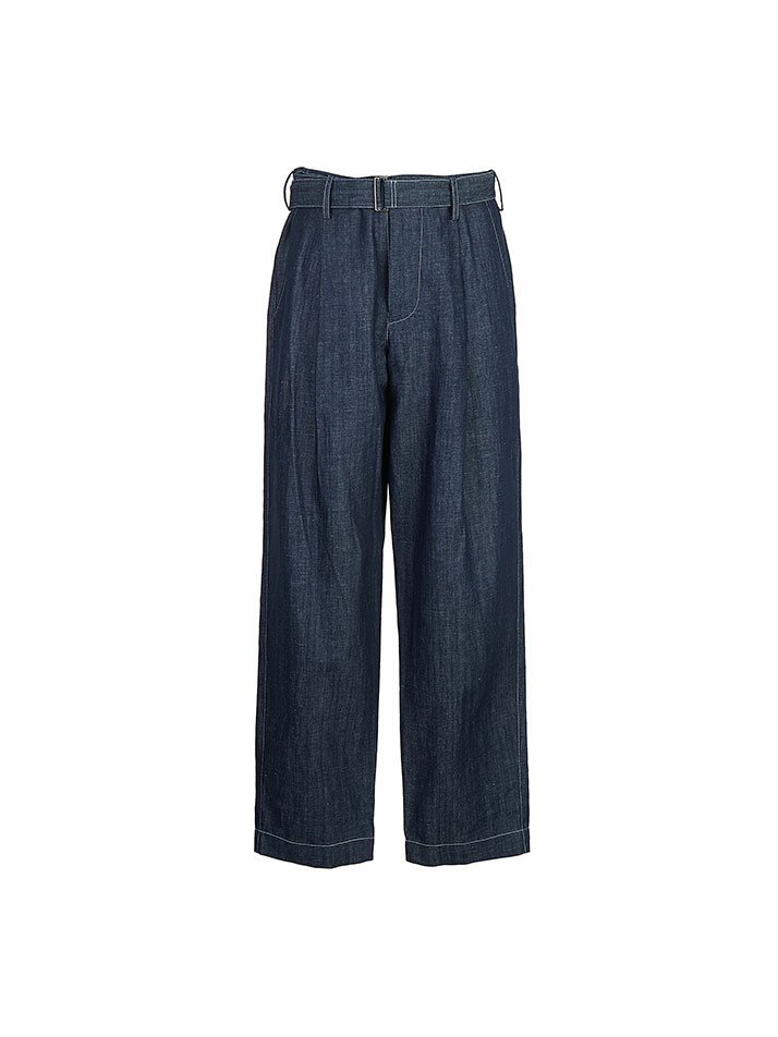 BELTED PANTS INDIGO