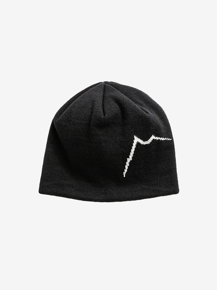 LOGO BEANIE SHORT - Black