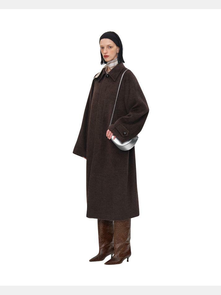 Wool Raglan Long Coat