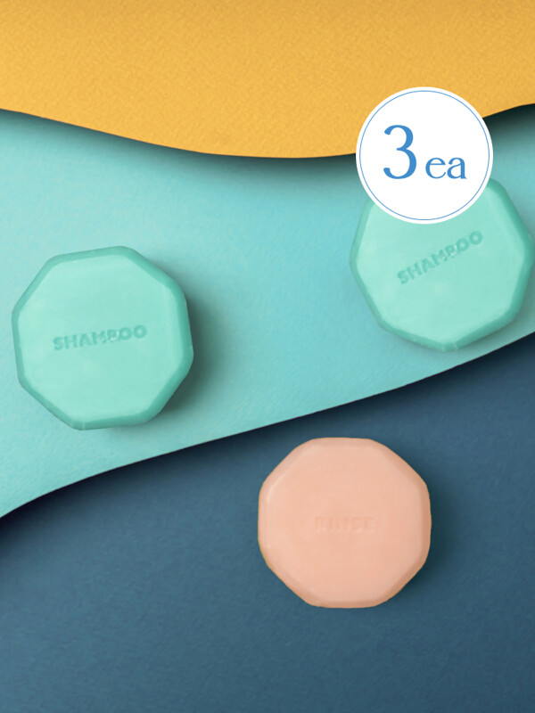 [선물패키지] COOLING SHAMPOO비누 2개+RINSE비누 1개 