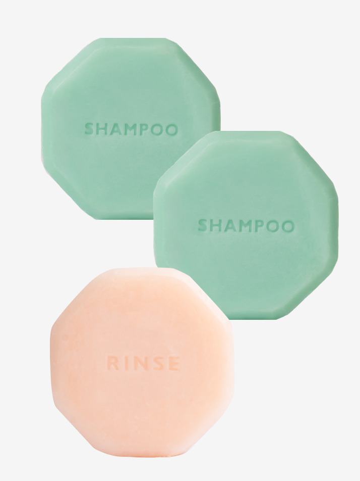 [선물패키지] COOLING SHAMPOO비누 2개+RINSE비누 1개 