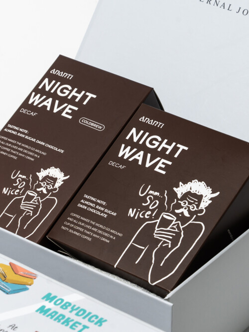 [선물패키지] 아난티 커피 NIGHT WAVE 디카페인 (콜드브루 파우치 + 드립백)