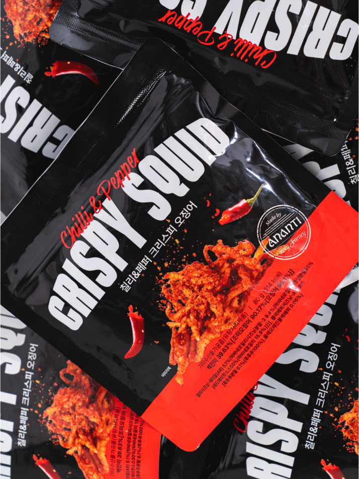 [첫구매] 아난티 크리스피 오징어 3팩 (트러플+바질 와사비+칠리&페퍼)