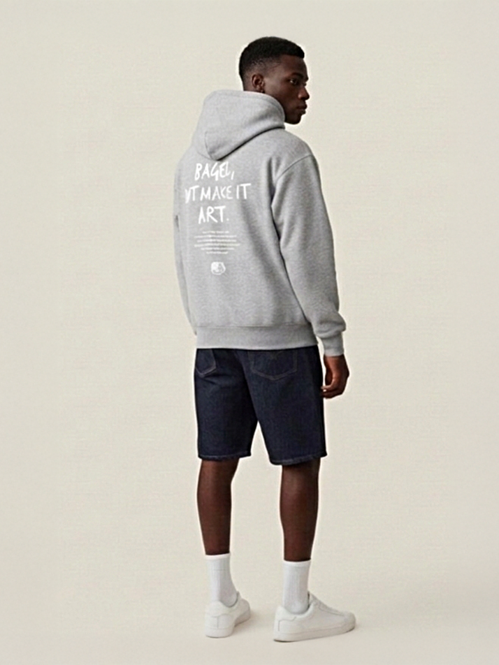 [아난티 앳 홈] 아난티 치즈베이글 아트 후드집업 그레이