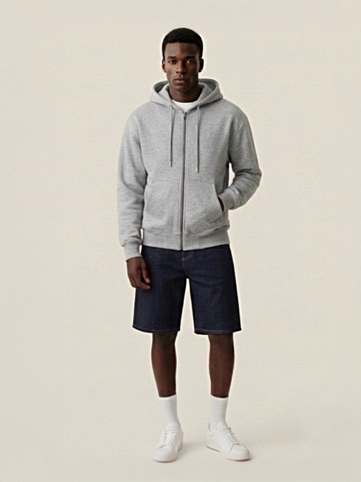 [아난티 앳 홈] 아난티 치즈베이글 아트 후드집업 그레이