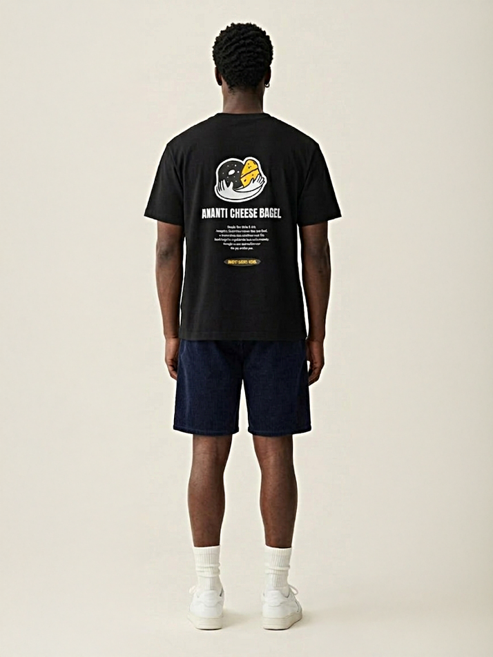 [아난티 앳 홈] 아난티 치즈베이글 티셔츠 블랙