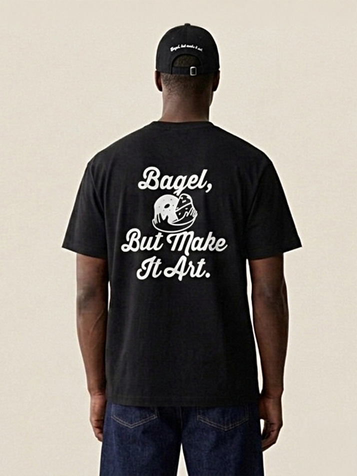 [아난티 앳 홈] 아난티 치즈베이글 아트 티셔츠 블랙