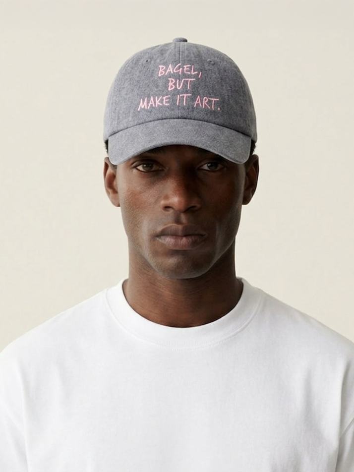 [아난티 앳 홈] 아난티 치즈베이글 아트 캡 다크데님