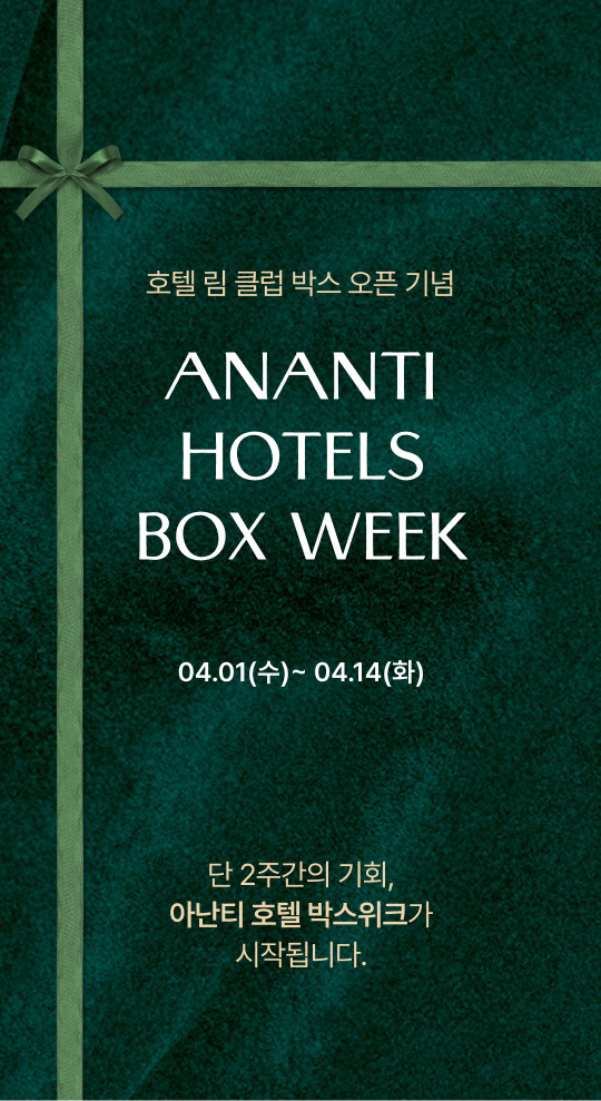 아난티 호텔 박스 위크